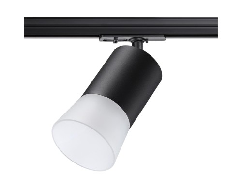 370902 PORT NT22 черный Светильник трековый однофазный двухжильный (универсальный) IP20 GU10 9W 220V ELINA