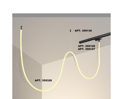 359328 KONST NT24 000 черный Светильник светодиодный IP20 LED 3000K 25W 170-265V 2420Лм RAMO