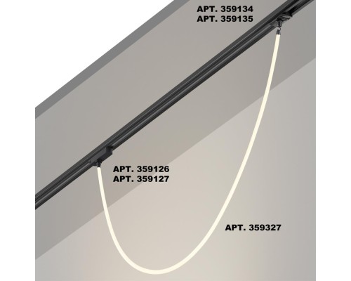 359327 KONST NT24 000 черный Светильник светодиодный IP20 LED 4000K 14W 170-265V 1360Лм RAMO