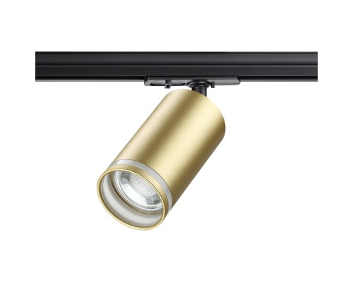 370878 PORT NT22 матовое золото Светильник трековый однофазный двухжильный IP20 GU10 9W 220V ULAR