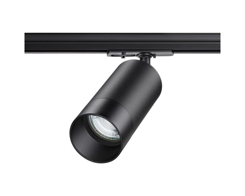 370861 PORT NT22 черный Светильник трековый однофазный двухжильный IP20 GU10 9W 220V SLIM