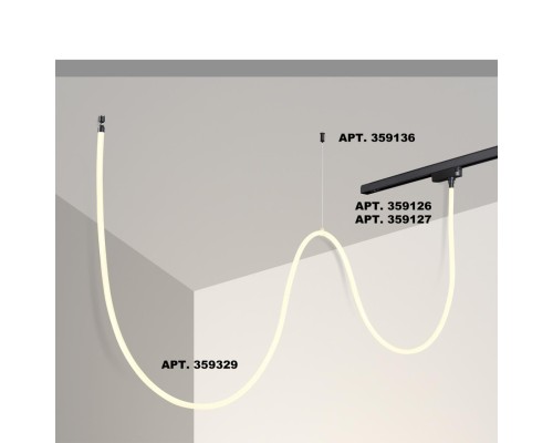 359329 KONST NT24 000 черный Светильник светодиодный IP20 LED 4000K 25W 170-265V 2420Лм RAMO