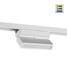 359750 PORT NT25 238 белый Светильник однофазный двухжильный трековый с переключ. цв. температуры IP20 LED 6W 180-265V 2700К/3200К/4000К EOS