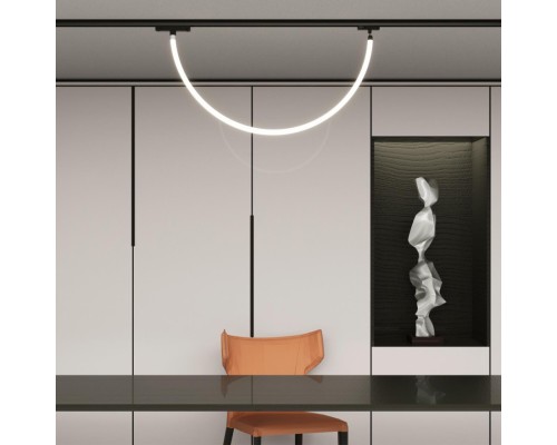 359126 KONST NT23 089 черный Трековый однофазный двухжильный адаптер для светильников 359128-359133 IP20 15-40W 170-265V RAMO