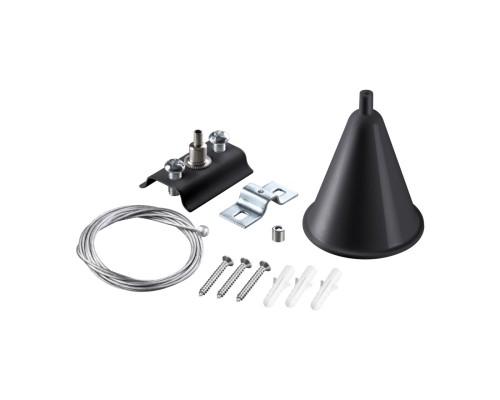 135152 PORT NT22 черный Подвесной комплект с 2-х метровым тросом для однофазного двухжильного шинопровода IP20