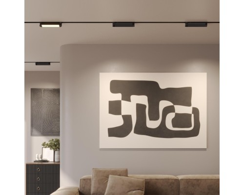 359791 PORT NT25 236 черный Светильник однофазный двухжильный трековый с переключ. цв. температуры IP20 LED 12W 180-265V 2700К/3200К/4000К ITER