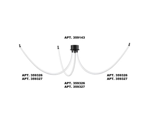359327 KONST NT24 000 черный Светильник светодиодный IP20 LED 4000K 14W 170-265V 1360Лм RAMO