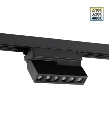 359735 PORT NT25 240 черный Светильник однофазный двухжильный трековый с переключ. цв. температуры IP20 LED 6W 180-265V 2700К/3200К/4000К EOS