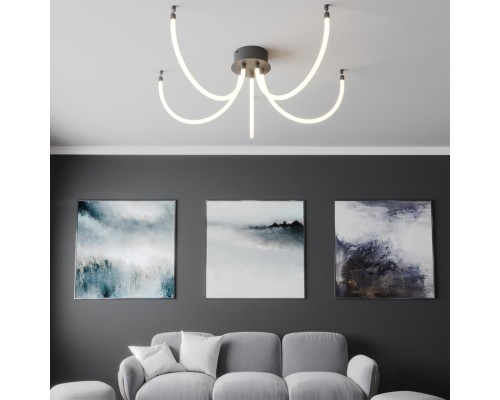 359327 KONST NT24 000 черный Светильник светодиодный IP20 LED 4000K 14W 170-265V 1360Лм RAMO