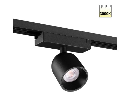 359803 PORT NT25 246 черный Светильник трековый однофазный двухжильный IP20 LED 10W 180-265V 3000К SOLETTE