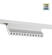 359739 PORT NT25 240 белый Светильник однофазный двухжильный трековый с переключ. цв. температуры IP20 LED 12W 180-265V 2700К/3200К/4000К EOS