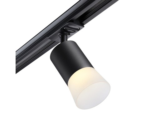 370902 PORT NT22 черный Светильник трековый однофазный двухжильный (универсальный) IP20 GU10 9W 220V ELINA
