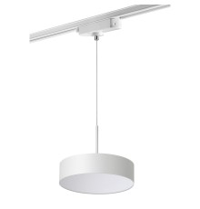 358767 PORT NT21 064 белый Однофазный трековый светодиодный светильник, длина провода 1.2м IP20 LED 30W 4000K 2600Лм 100-265V PROMETA