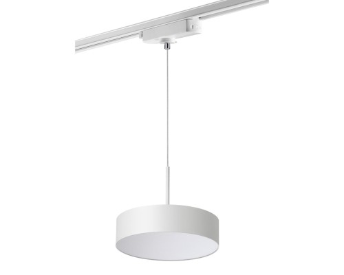 358767 PORT NT21 064 белый Однофазный трековый светодиодный светильник, длина провода 1.2м IP20 LED 30W 4000K 2600Лм 100-265V PROMETA