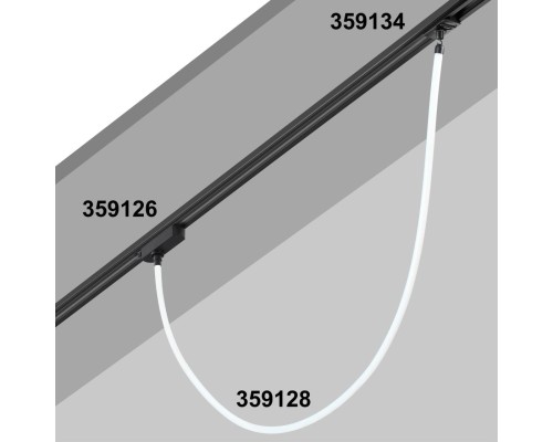359128 KONST NT23 188 черный Светильник светодиодный IP20 LED 3000K 14W 170-265V 1400Лм RAMO
