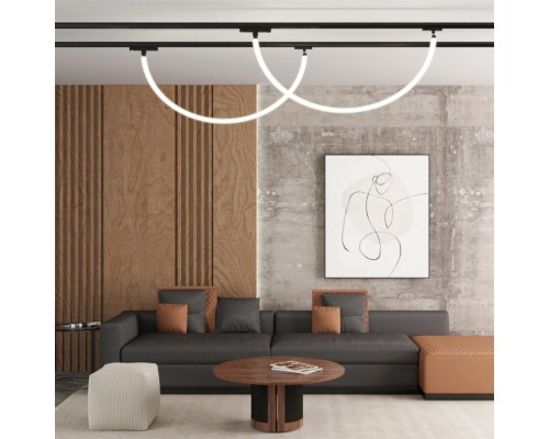 359127 KONST NT23 101 черный Трековый однофазный трехжильный адаптер для светильников 359128-359133 IP20 15-40W 170-265V RAMO