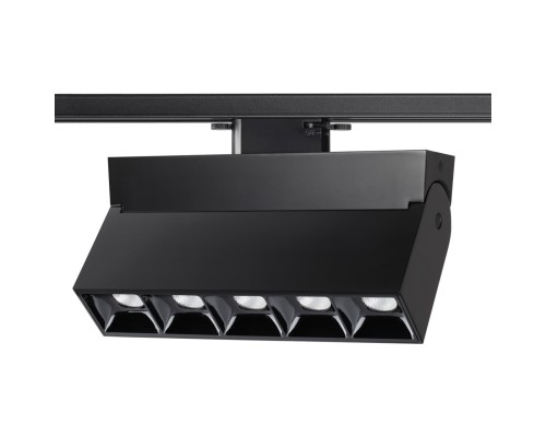 Однофазный трековый светильник Novotech 358324 Eos черный LED 25 Вт 4000K