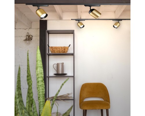 358516 PORT NT21 059 золото Однофазный трековый светодиодный светильник IP20 LED 4000K 25W 220V KAMP