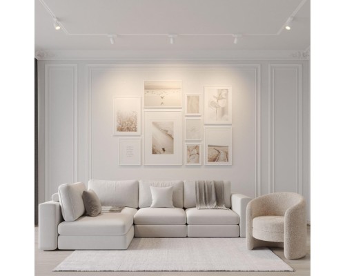 359809 PORT NT25 278 белый Светильник трековый однофазный трехжильный IP20 LED 10W 180-265V 3000К SOLETTE