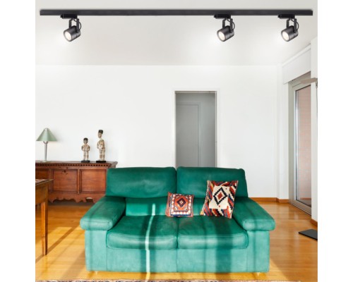 Трековый светильник Novotech 370427 Pipe черный GU10 50 Вт