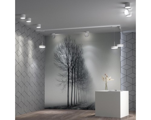 358767 PORT NT21 064 белый Однофазный трековый светодиодный светильник, длина провода 1.2м IP20 LED 30W 4000K 2600Лм 100-265V PROMETA