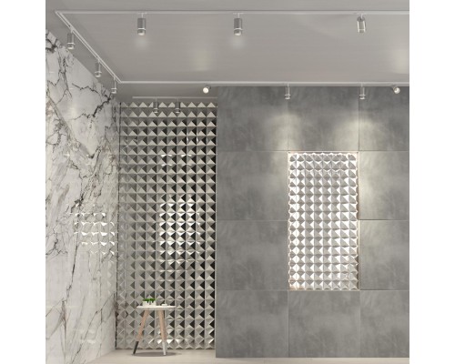 370779 PORT NT21 058 серебро Однофазный трековый светильник IP20 GU10 9W 235V ELINA