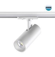 359160 PORT NT23 121 белый Светильник трековый однофазный трехжильный IP20 LED 24W 220V 4000К 2300Лм SELENE