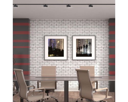 Однофазный трековый светильник Novotech 358325 Eos черный LED 13 Вт 4000K