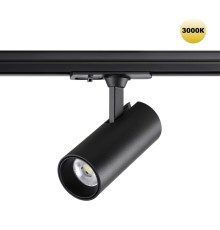 359153 PORT NT23 120 черный Светильник трековый однофазный трехжильный IP20 LED 15W 220V 3000К 1440Лм SELENE