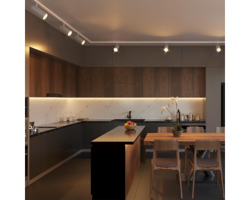 359151 PORT NT23 120 белый Светильник трековый однофазный трехжильный IP20 LED 15W 220V 3000К 1440Лм SELENE