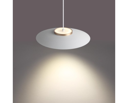 358896 PORT NT22 белый/золото Cветильник трековый однофазный светодиодный, провод 1м IP20 LED 4000К 18W 220-240V PILZ