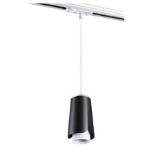 370834 PORT NT22 черный Светильник трековый однофазный, провод 1м IP20 GU10 9W 220V TULIP