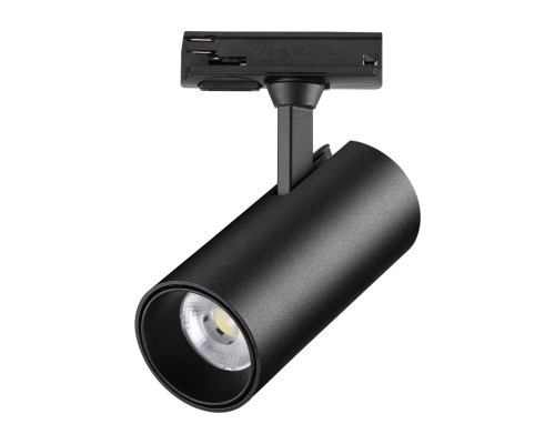 359161 PORT NT23 121 черный Светильник трековый однофазный трехжильный IP20 LED 24W 220V 3000К 2300Лм SELENE