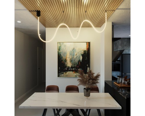 359130 KONST NT23 188 черный Светильник светодиодный IP20 LED 3000K 25W 170-265V 2500Лм RAMO