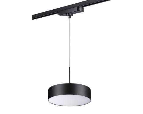 358768 PORT NT21 064 черный Однофазный трековый светодиодный светильник, длина провода 1.2м IP20 LED 30W 4000K 2600Лм 100-265V PROMETA