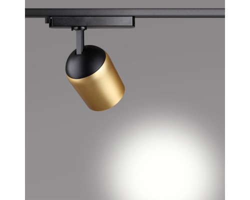 358516 PORT NT21 059 золото Однофазный трековый светодиодный светильник IP20 LED 4000K 25W 220V KAMP
