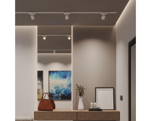 359810 PORT NT25 278 белый Светильник трековый однофазный трехжильный IP20 LED 10W 180-265V 4000К SOLETTE