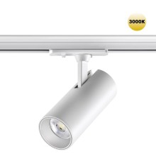 359159 PORT NT23 121 белый Светильник трековый однофазный трехжильный IP20 LED 24W 220V 3000К 2300Лм SELENE