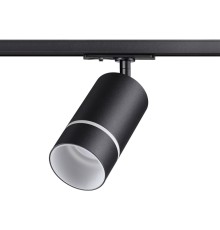 370777 PORT NT21 058 черный Однофазный трековый светильник IP20 GU10 9W 235V ELINA