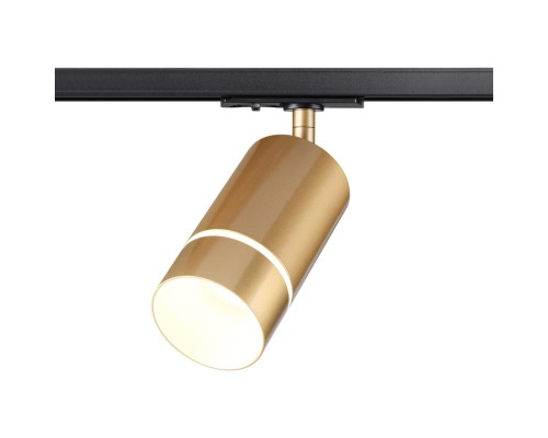 370780 PORT NT21 250 золото Светильник трековый однофазный трехжильный IP20 GU10 9W 235V ELINA