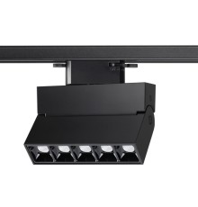 Однофазный трековый светильник Novotech 358325 Eos черный LED 13 Вт 4000K