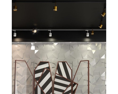 358804 PORT NT21 069 матовое золото Однофазный трековый светодиодный светильник IP20 LED 15W 1300Лм 4000K 85-265V ARUM