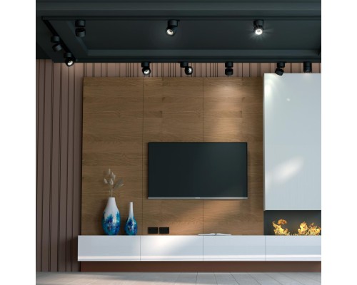 358785 PORT NT21 065 черный Однофазный трековый светодиодный светильник IP20 LED 25W 4000K 2200Лм 100-265V GRODA