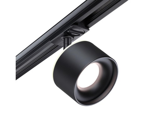 358974 PORT NT22 черный Светильник трековый однофазный трехжильный с переключ. цв. температуры IP20 LED 3000К\4000К\6000К 12W вниз + 3W вверх 110-265V GIRO