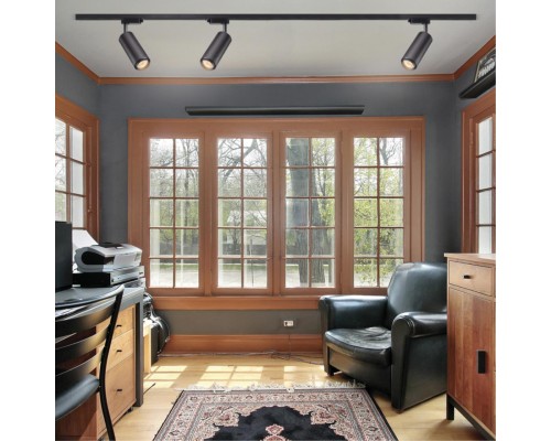 Трековый светильник Novotech 370414 Pipe черный GU10 50 Вт