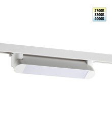 359797 PORT NT25 264 белый Светильник однофазный трехжильный трековый с переключ. цв. температуры IP20 LED 12W 180-265V 2700К/3200К/4000К ITER