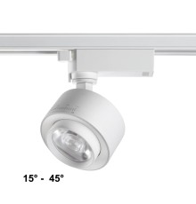 358943 PORT NT22 белый Светильник трековый однофазный трехжильный IP20 LED 4000К 15W 220V EDDY