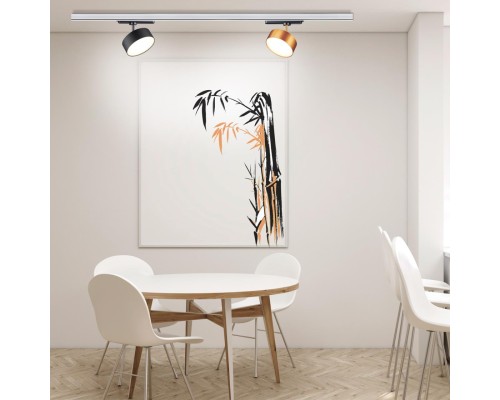 358757 PORT NT21 064 матовое золото Однофазный трековый светодиодный светильник IP20 LED 24W 4000K 2100Лм 100-265V PROMETA