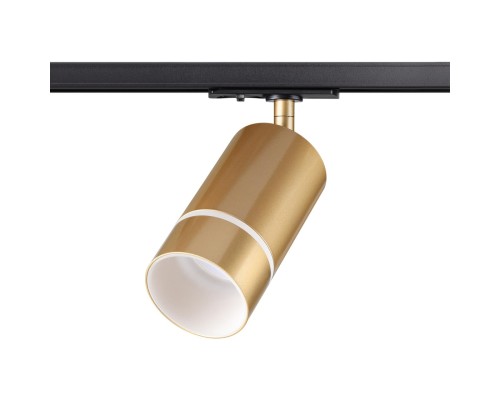 370780 PORT NT21 250 золото Светильник трековый однофазный трехжильный IP20 GU10 9W 235V ELINA