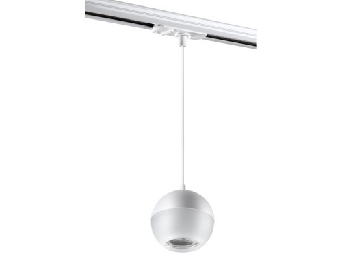 370821 PORT NT22 126 белый Светильник трековый однофазный трехжильный, провод 1м IP20 GU10 9W 220V GARN